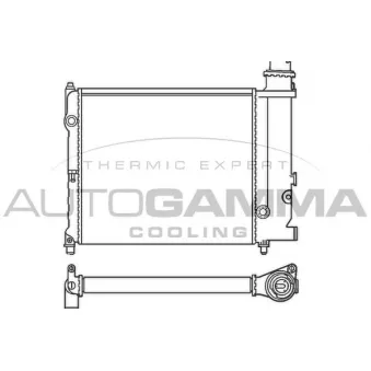Radiateur, refroidissement du moteur AUTOGAMMA 100161