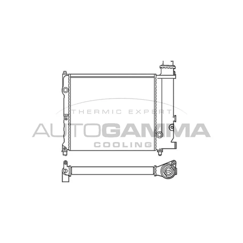 Radiateur, refroidissement du moteur AUTOGAMMA 100161