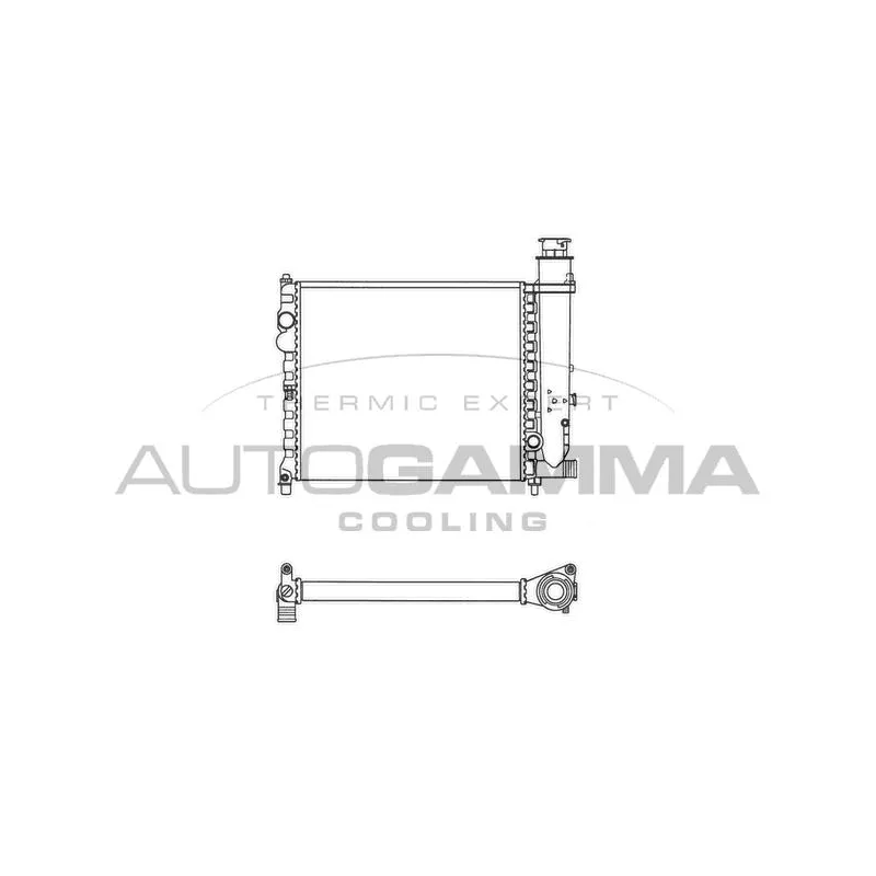 Radiateur, refroidissement du moteur AUTOGAMMA 100162