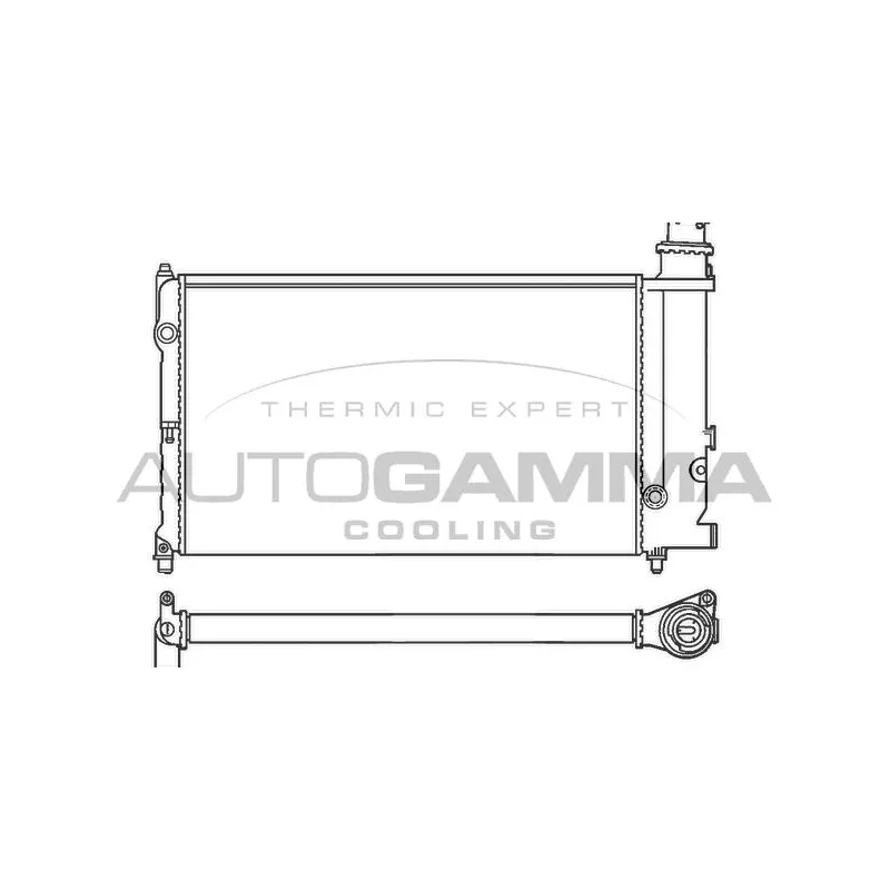 Radiateur, refroidissement du moteur AUTOGAMMA 100163