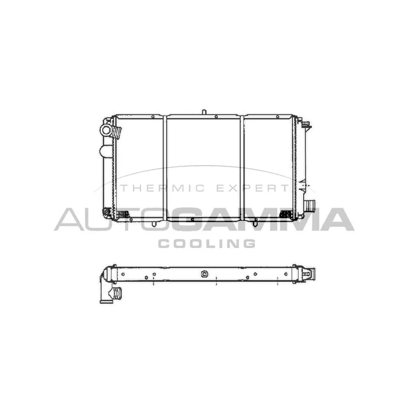 Radiateur, refroidissement du moteur AUTOGAMMA 100170