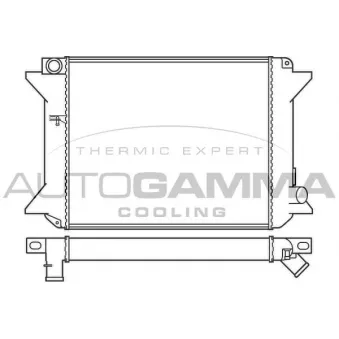 Radiateur, refroidissement du moteur AUTOGAMMA 100171