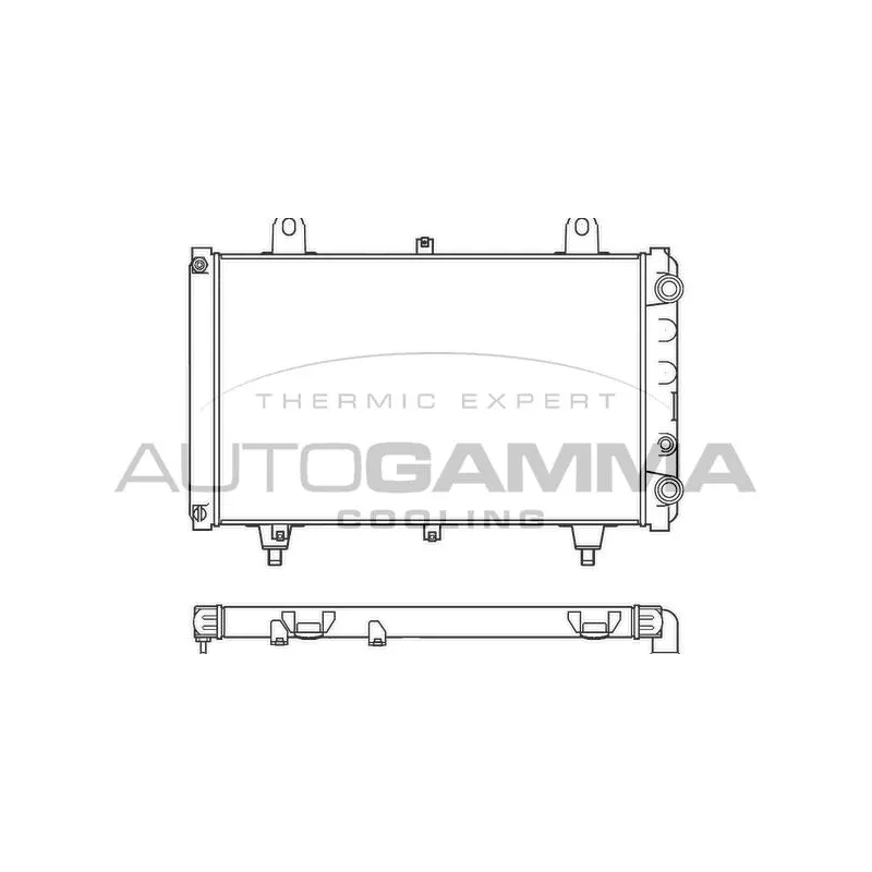 Radiateur, refroidissement du moteur AUTOGAMMA 100174