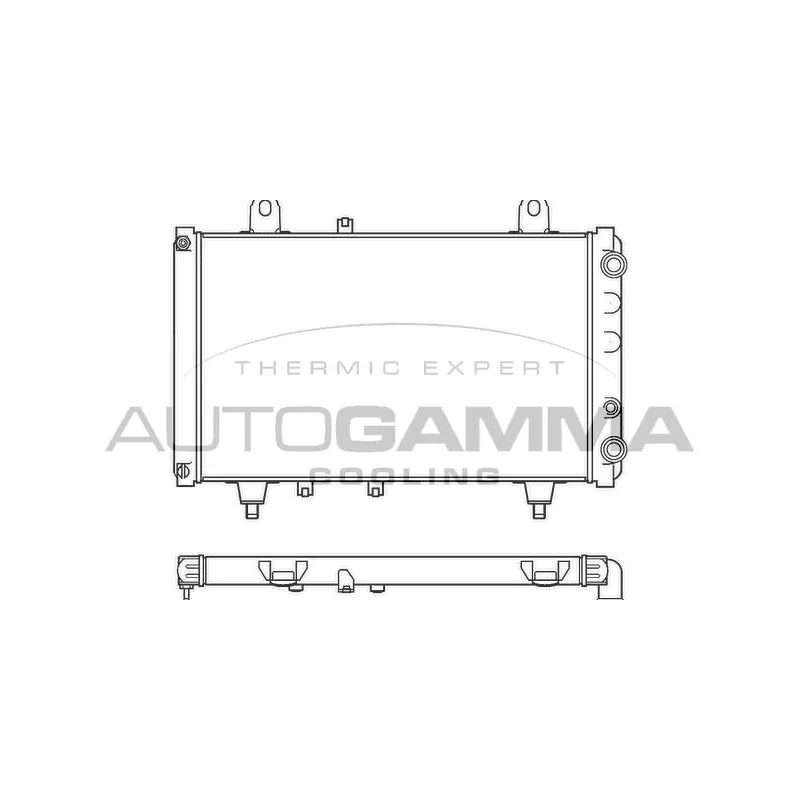 Radiateur, refroidissement du moteur AUTOGAMMA 100175
