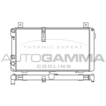Radiateur, refroidissement du moteur AUTOGAMMA 100180