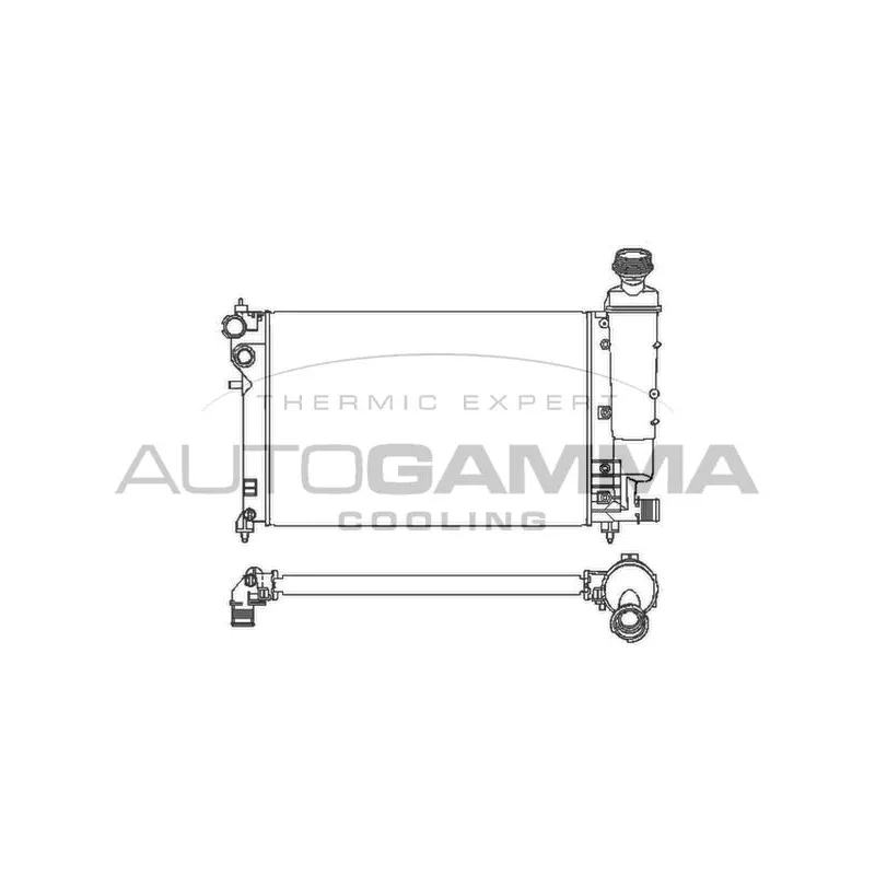 Radiateur, refroidissement du moteur AUTOGAMMA 100194