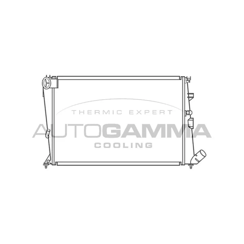 Radiateur, refroidissement du moteur AUTOGAMMA 100202