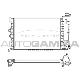 Radiateur, refroidissement du moteur AUTOGAMMA 100203