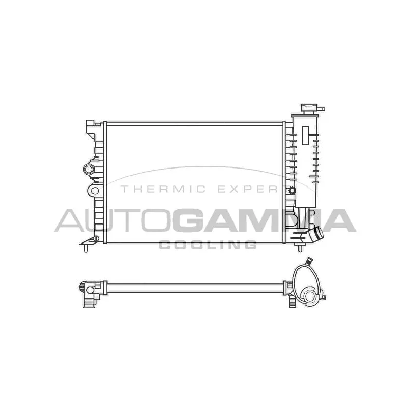 Radiateur, refroidissement du moteur AUTOGAMMA 100203