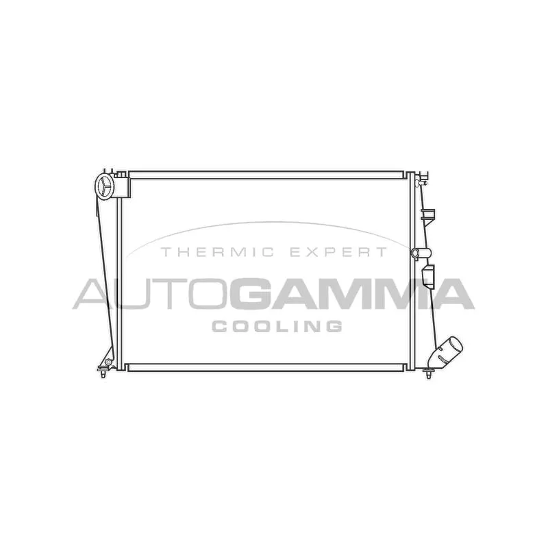 Radiateur, refroidissement du moteur AUTOGAMMA 100204