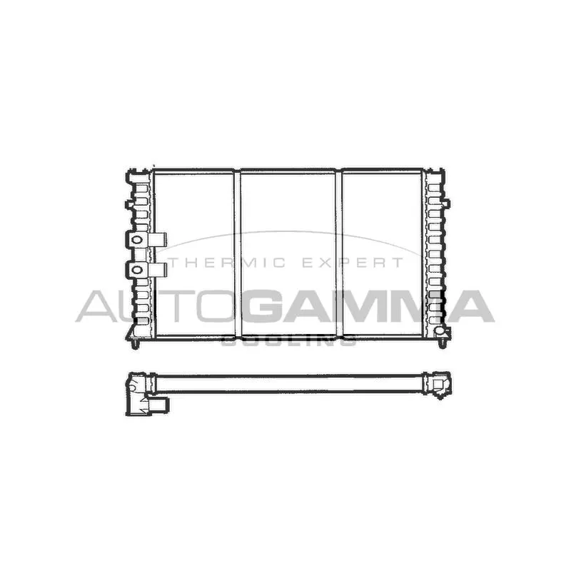 Radiateur, refroidissement du moteur AUTOGAMMA 100206