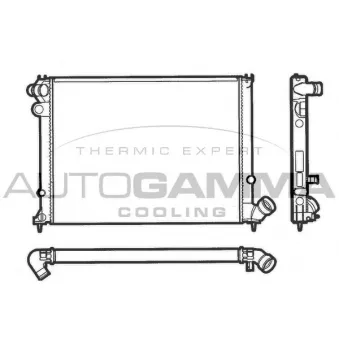 Radiateur, refroidissement du moteur AUTOGAMMA 100210