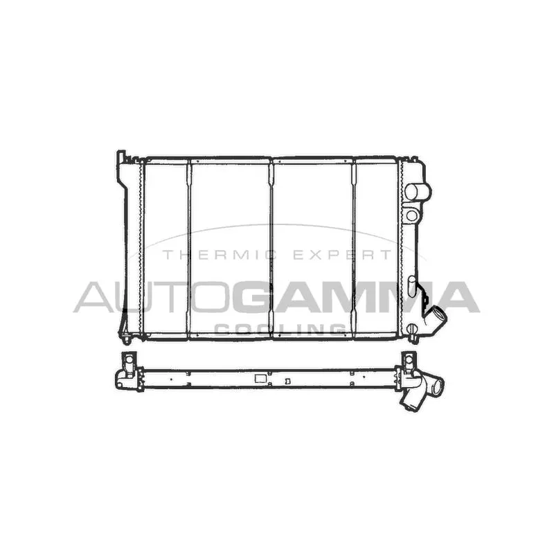 Radiateur, refroidissement du moteur AUTOGAMMA 100211