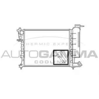 Radiateur, refroidissement du moteur AUTOGAMMA 100213