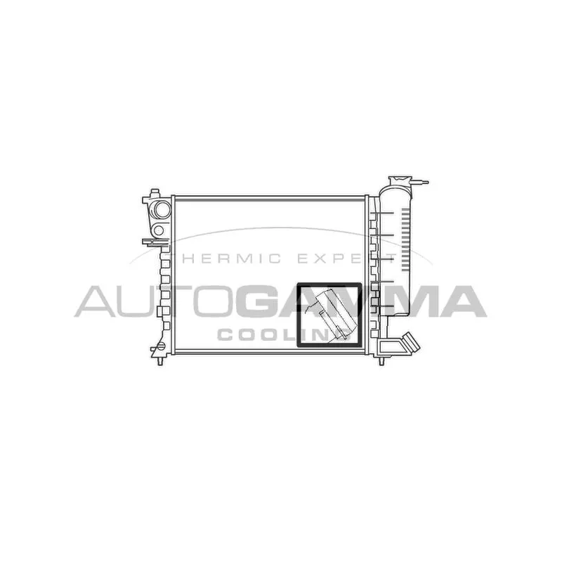 Radiateur, refroidissement du moteur AUTOGAMMA 100213