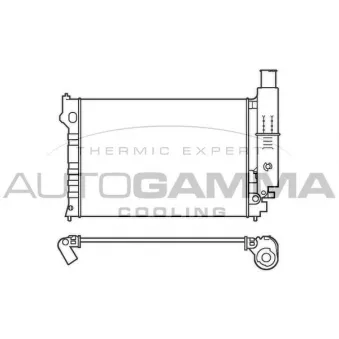 Radiateur, refroidissement du moteur AUTOGAMMA 100215