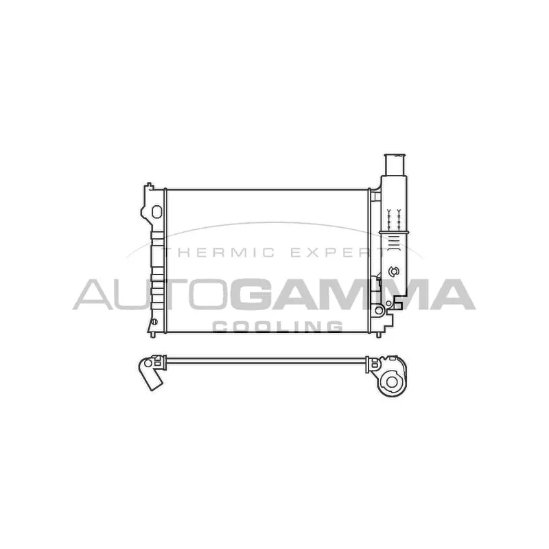 Radiateur, refroidissement du moteur AUTOGAMMA 100215