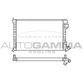 Radiateur, refroidissement du moteur AUTOGAMMA 100221