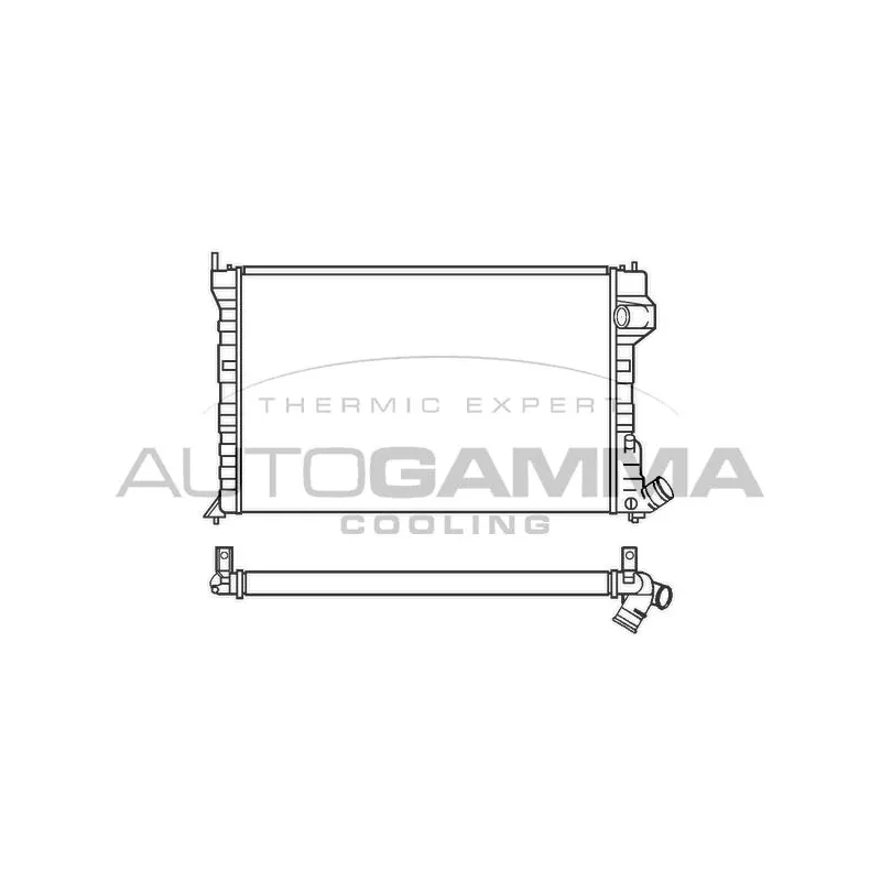 Radiateur, refroidissement du moteur AUTOGAMMA 100221