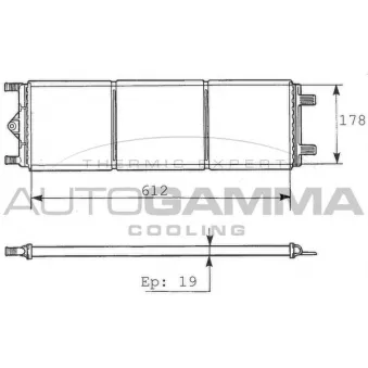 Radiateur, refroidissement du moteur AUTOGAMMA 100223