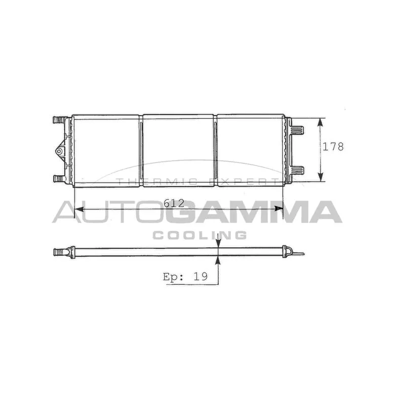 Radiateur, refroidissement du moteur AUTOGAMMA 100223