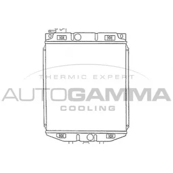Radiateur, refroidissement du moteur AUTOGAMMA 100238