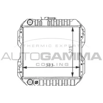 Radiateur, refroidissement du moteur AUTOGAMMA 100241