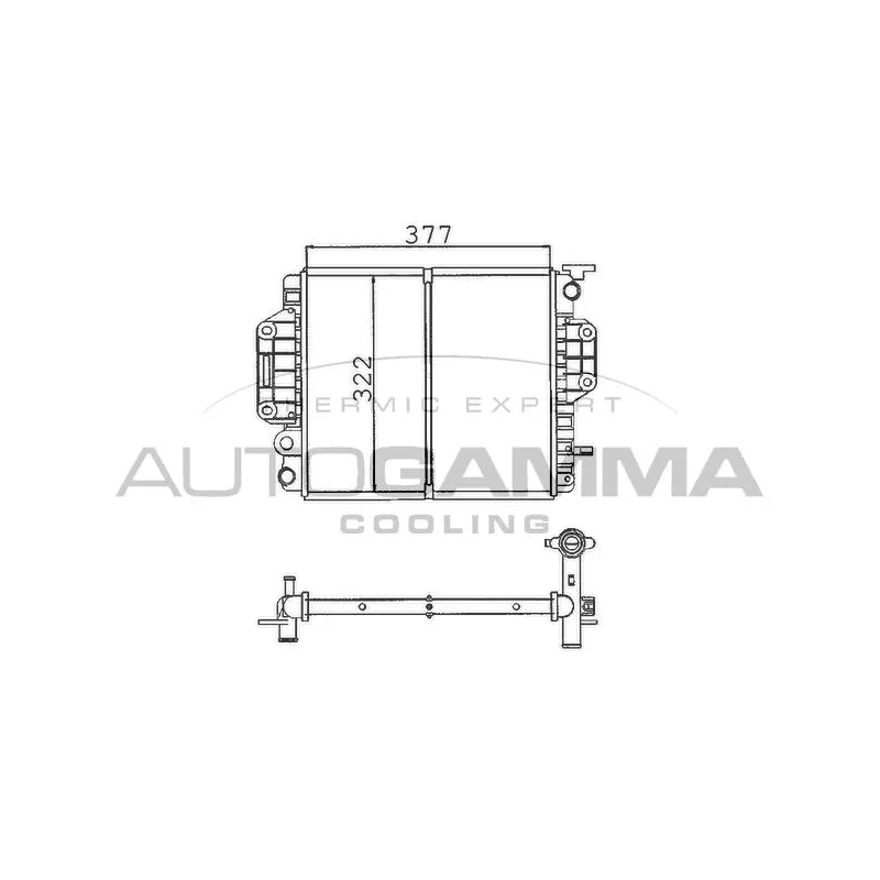 Radiateur, refroidissement du moteur AUTOGAMMA 100243