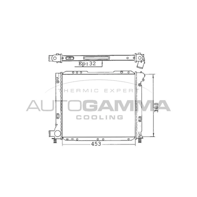 Radiateur, refroidissement du moteur AUTOGAMMA 100278