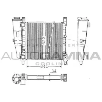 Radiateur, refroidissement du moteur AUTOGAMMA
