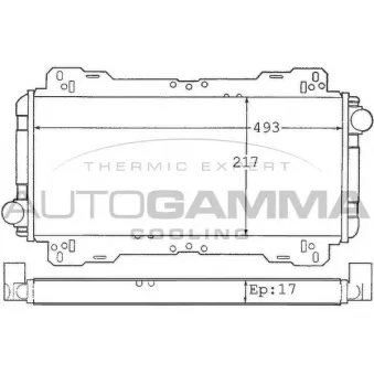 Radiateur, refroidissement du moteur AUTOGAMMA
