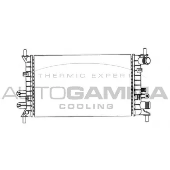 Radiateur, refroidissement du moteur AUTOGAMMA 100345