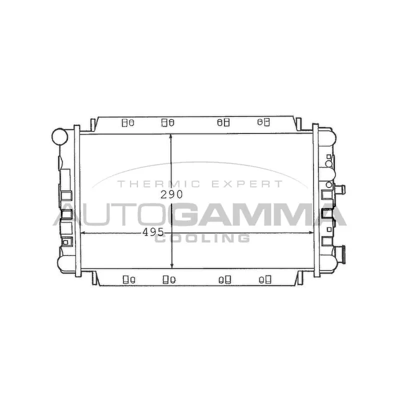Radiateur, refroidissement du moteur AUTOGAMMA 100352