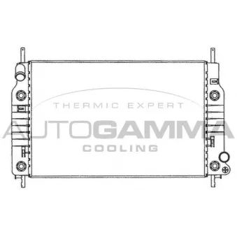 Radiateur, refroidissement du moteur AUTOGAMMA 100371