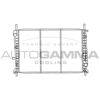 Radiateur, refroidissement du moteur AUTOGAMMA 100372