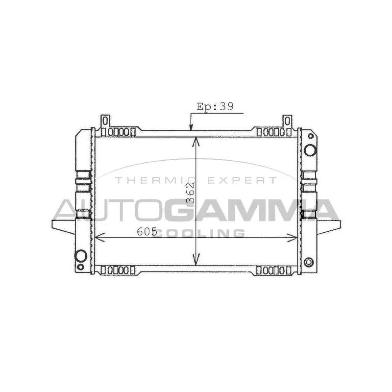 Radiateur, refroidissement du moteur AUTOGAMMA 100383