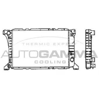 Radiateur, refroidissement du moteur AUTOGAMMA 100393