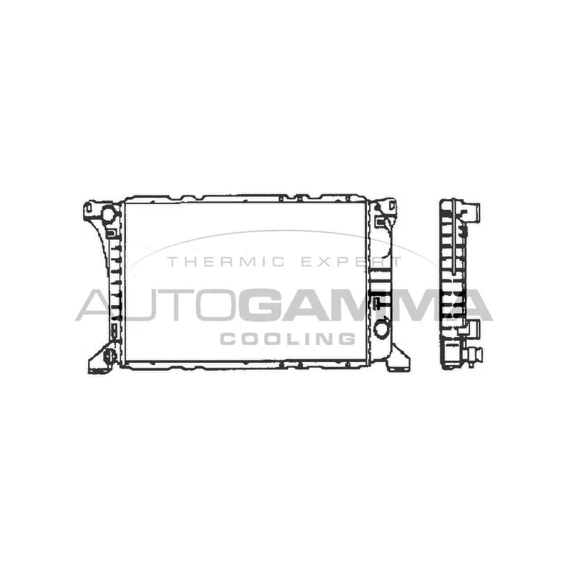 Radiateur, refroidissement du moteur AUTOGAMMA 100393