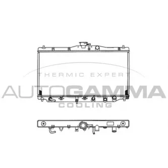 Radiateur, refroidissement du moteur AUTOGAMMA 100404