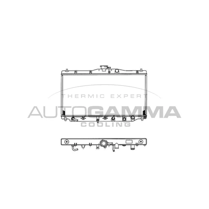 Radiateur, refroidissement du moteur AUTOGAMMA 100404