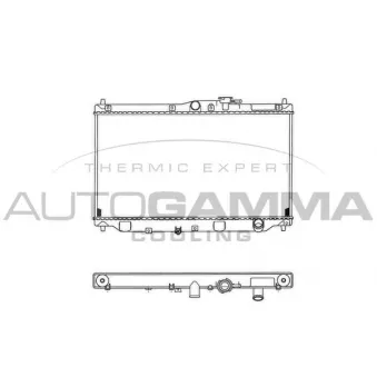 Radiateur, refroidissement du moteur AUTOGAMMA 100406