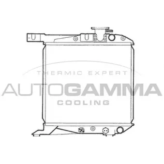 Radiateur, refroidissement du moteur AUTOGAMMA 100412