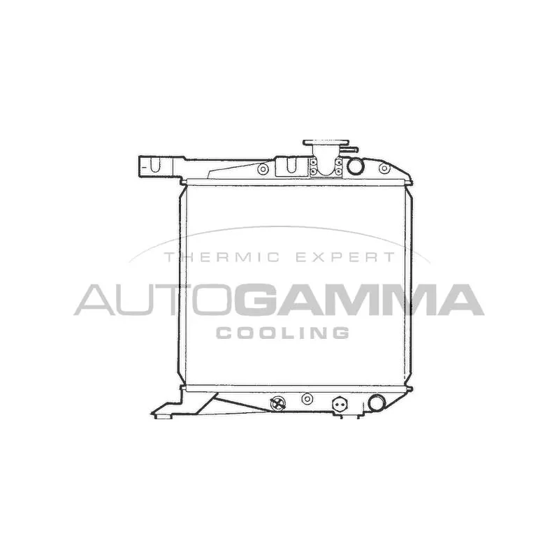 Radiateur, refroidissement du moteur AUTOGAMMA 100412