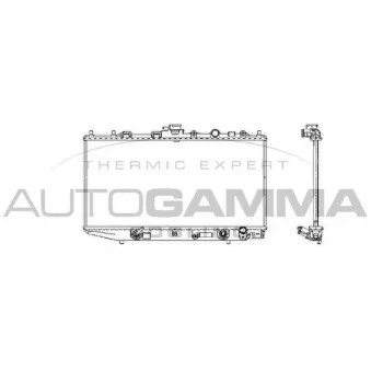 Radiateur, refroidissement du moteur AUTOGAMMA 100420