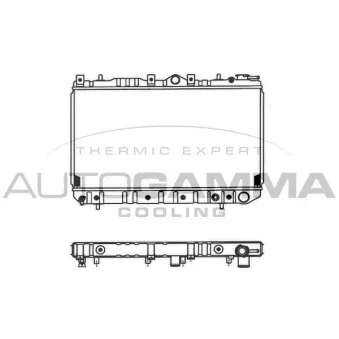 Radiateur, refroidissement du moteur AUTOGAMMA 100436