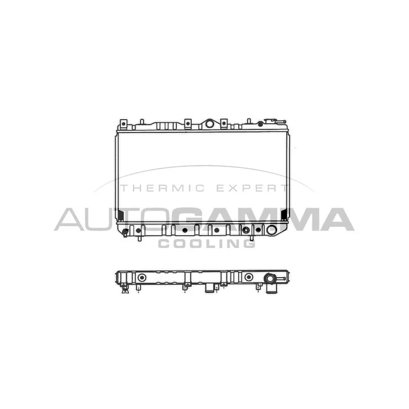 Radiateur, refroidissement du moteur AUTOGAMMA 100436