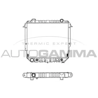 Radiateur, refroidissement du moteur AUTOGAMMA 100441