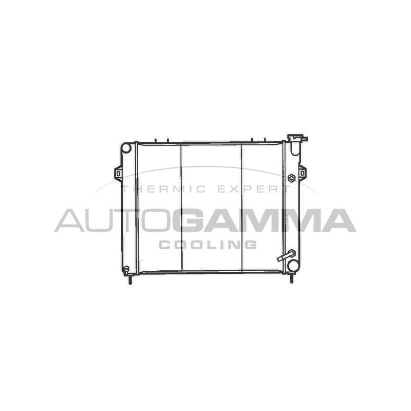 Radiateur, refroidissement du moteur AUTOGAMMA 100443