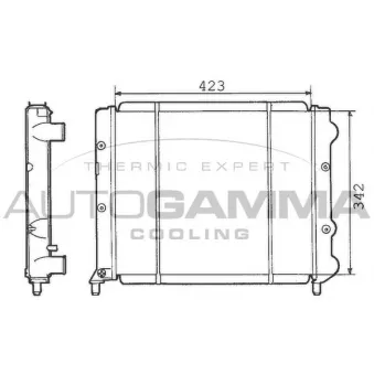Radiateur, refroidissement du moteur AUTOGAMMA