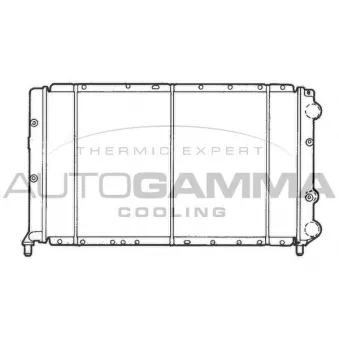 Radiateur, refroidissement du moteur AUTOGAMMA 100457